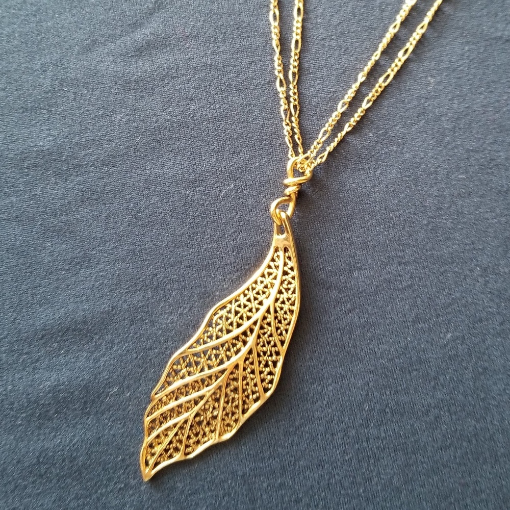 Monet Leaf Necklace